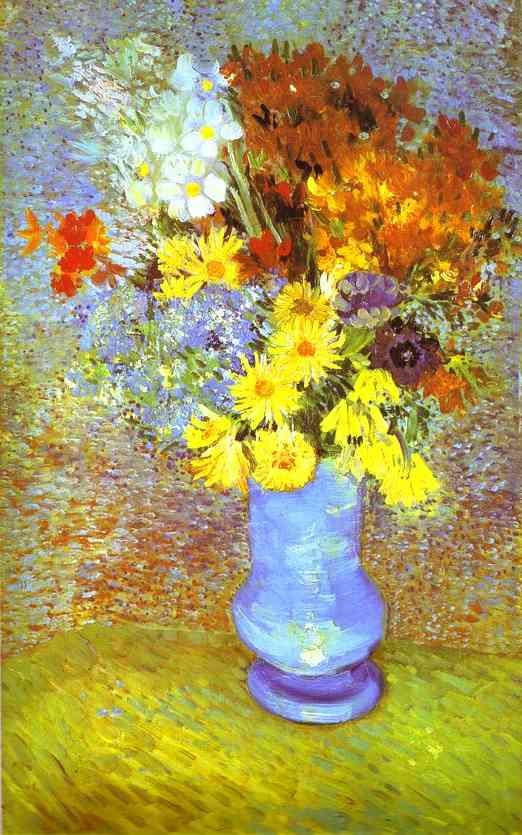 Vincent van Gogh Vase with Daisies and Anemones